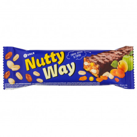 Батончик-мюсли Vale Nutty Way ореховый с фруктами глазури 40г slide 1
