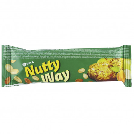 Батончик-мюслі Vale Nutty Way горіховий з фруктами частково глазурований 40г slide 1