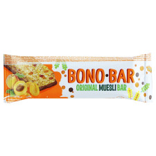 Батончик-мюслі Vale Bono Bar з курагою частково глазурований кондитерською глазур’ю 40г mini slide 1