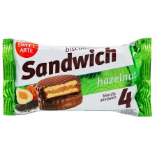 Печиво Sweet Arte Sandwich Hazelnut 100г mini slide 1