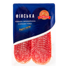 Ковбаса Салтівський МК Фінська із м'яса птиці в/г 80г mini slide 1