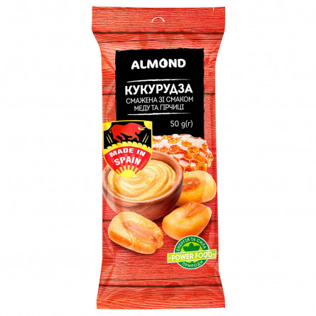 Кукурудза Almond смажена зі смаком меду та гірчиці 50г slide 1
