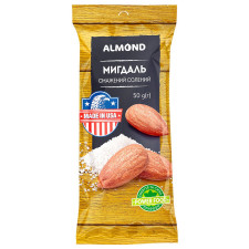 Миндаль Almond жареный соленый 50г mini slide 1