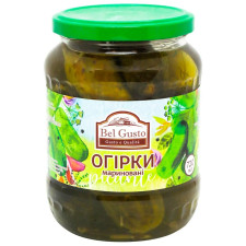 Огірки Bel Gusto мариновані 6-9см 720мл mini slide 1