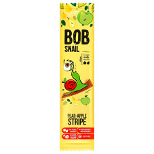 Конфеты Bob Snail грушево-яблочный страйп 14г mini slide 1