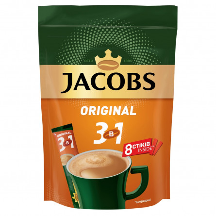 Напій кавовий Jacobs 3в1 Original розчинний 12г х 8шт