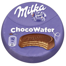 Вафлі Milka з начинкою какао вкриті молочним шоколадом 30г mini slide 1