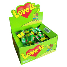 Жувальна гумка Love is зі смаком яблука та лимона 4г mini slide 1