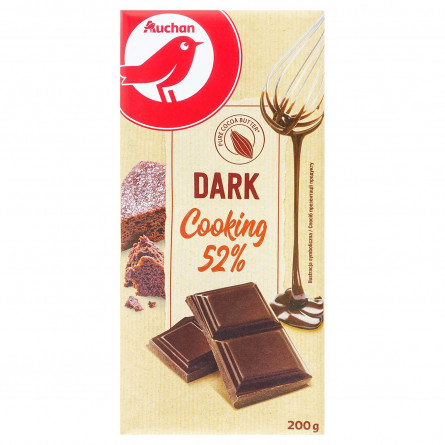 Шоколад Ашан Десертный темный 52% 200г slide 1