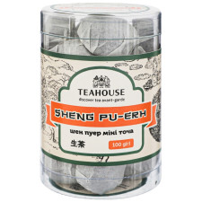 Чай зелений Teahouse Шен Пуер Міні Точа 100г mini slide 1