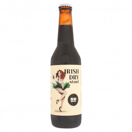 Пиво SD Brewery Irish Dry Stout нефільтроване верхового бродіння 4,2% 0,33л