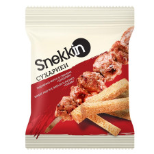 Сухарики Snekkin пшенично-ржаные со вкусом шашлык 70г mini slide 1