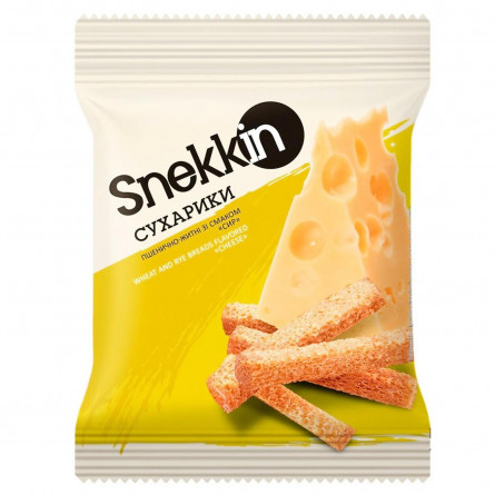 Сухарики Snekkin пшенично-ржаные со вкусом сыра 70г