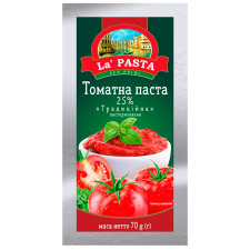 Томатна паста La Pasta Per Primi традиційна 25% 70г mini slide 1