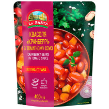 Квасоля La Pasta Per Primi Кранберрі в томатному соусі 400г mini slide 1