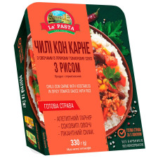 Чилі кон карне La Pasta Per Primi фарш зі свинини з овочами в пряному томатному соусі з рисом 330г mini slide 1