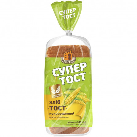 Хліб тостовий Київхліб кукурудзяний нарізаний 350г