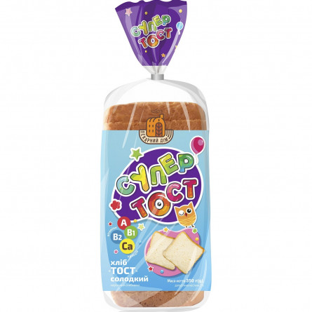 Хліб Київхліб Тост солодкий нарізний 350г