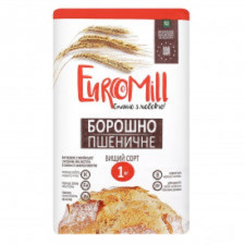Мука EuroMill пшеничная высший сорт 1кг mini slide 1