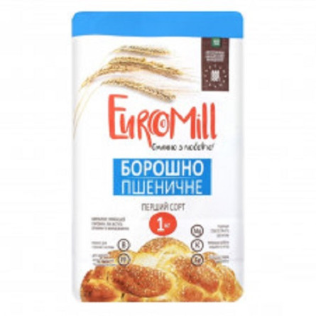 Мука EuroMill пшеничная первый сорт 1кг