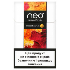 Стики табакосодержащее Neo Sticks Boost Scarlet 20шт mini slide 1