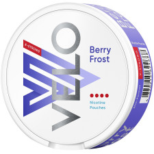 Безтабачные никотиносодержащие паучи Velo Berry Frost X-Strong mini slide 1