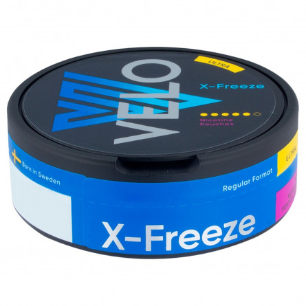 Безтютюнові нікотиновмісні паучі Velo X-Freeze Ultra A slide 1