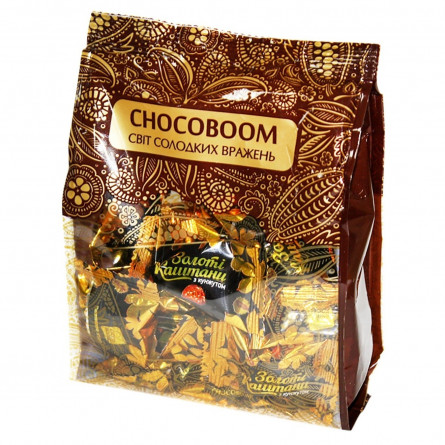 Цукерки Chocoboom Золоті каштани шоколадні з сезамом 180г