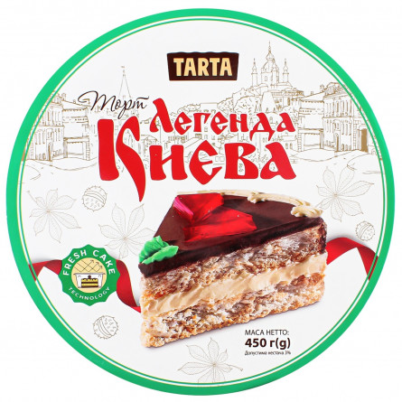 Торт Tarta Легенда Києва повітряно-арахісовий 450г