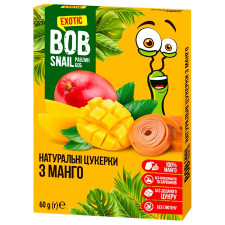 Конфеты Bob Snail натуральные манговые 60г mini slide 1