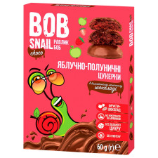 Конфеты Bob Snail яблочно-клубничные в молочном шоколаде 60г mini slide 1