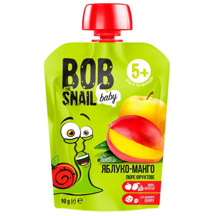 Пюре Snail Bob яблоко-манго детское 90г slide 1