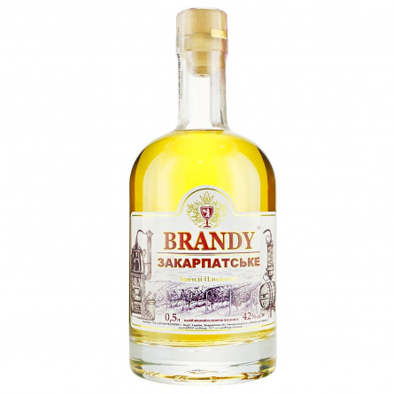 Бренди Brandy Закарпатское плодовый 42% 0,5л slide 1