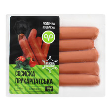 Сосиска Родинна Ковбаска Прикарпатська першого сорту 340г mini slide 1