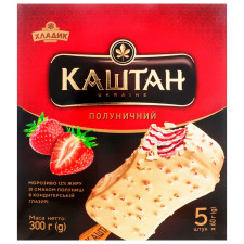 Морозиво Хладик Каштан полуничний 5шт*60г mini slide 1