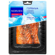 Горбуша філез Norven перцем гарячого копчення 300г mini slide 1