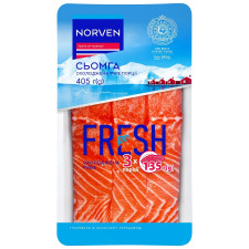 Сьомга Norven охолоджена філе-порції на шкірі 405г mini slide 1