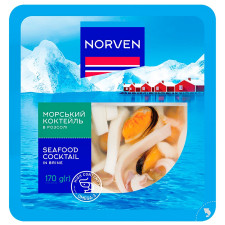 Морський коктейль Norven в розсолі 170г mini slide 1