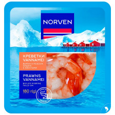 Креветка Norven Vannamei в розсолі 180г mini slide 1