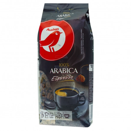 Кава Ашан Espresso арабіка в зернах 250г