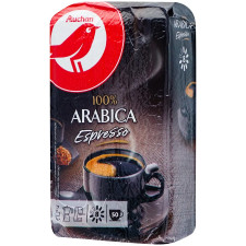 Кава мелена Auchan Arabica Espresso 250г mini slide 1