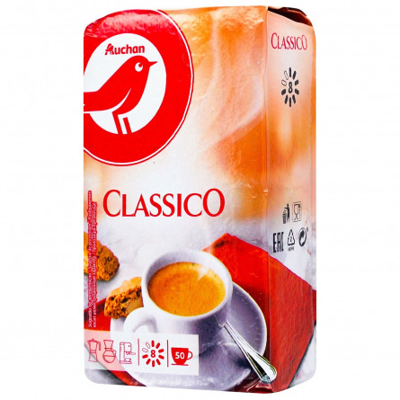 Кофе молотый Auchan Classico Italy Style Aroma 250г