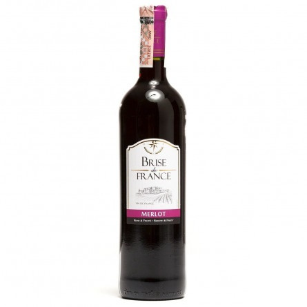 Вино Brise de France Merlot червоне сухе 13% 0,75л
