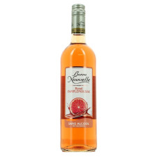 Напій на основі вина Bonne Nouvelle безалкогольний рожевий напівсолодкий з ароматом грейпфруту 0,75л mini slide 1