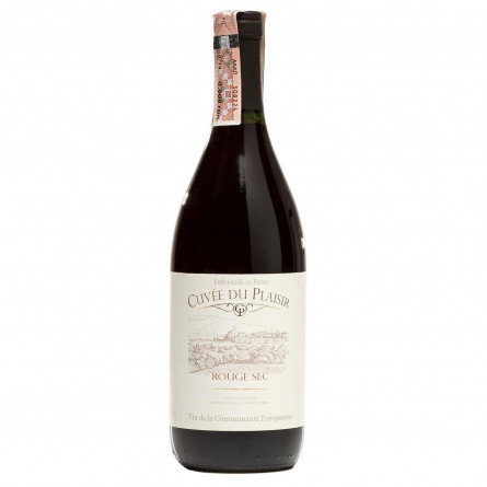 Вино Cuvee Du Plaisir Rouge Sec червоне сухе 11% 0,75л slide 1