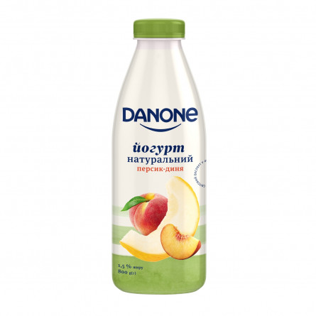 Йогурт Danone персик-дыня 1,5% 800г