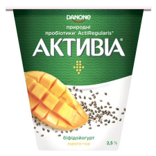 Біфідойогурт Активіа манго-чіа 2,5% 260г mini slide 1