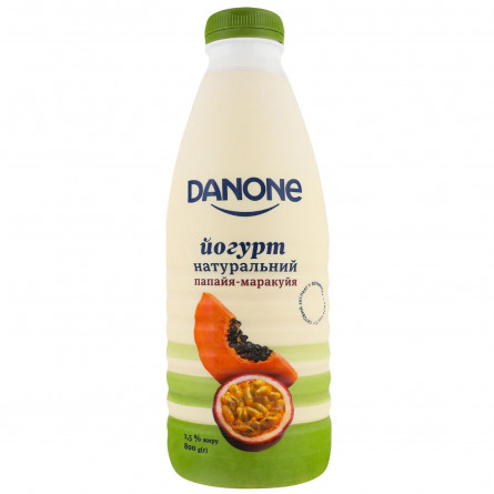 Йогурт Danone Папайя-маракуйя питьевой 1,5% 800г slide 1