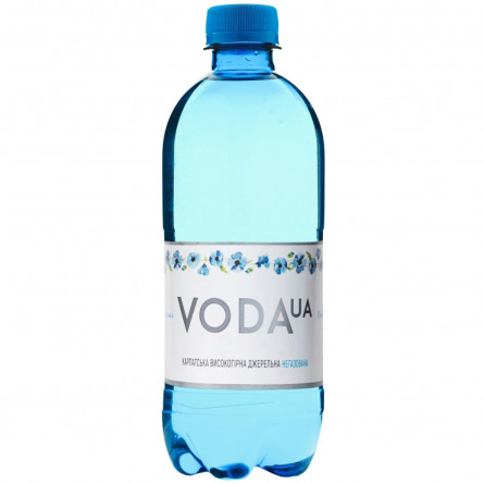 Вода питна Voda UA Карпатская высокогорная родниковая негазированная 0.5л