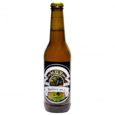 Пиво Mur Lumiere №5 светлое 3,8% 0,33л slide 1